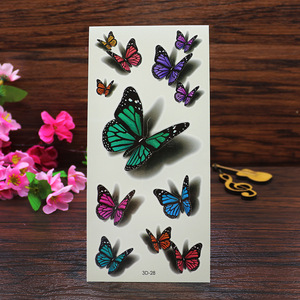 Wholesale temporary 3d tattoo sticker for body art