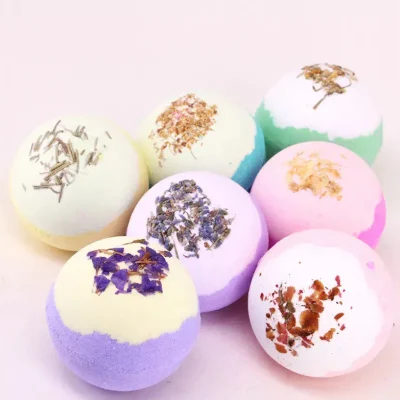 Wholesale Vegan Bath Bombs Gift Set Natural Dry Flowers Glitter Organic Powder Bath Bomb Dry Flower Natual Bath Bomb /Bath Fizzer