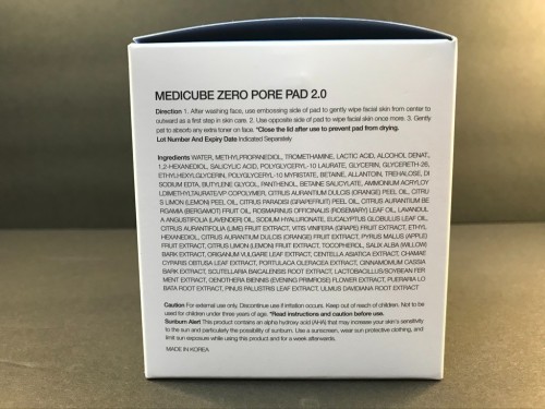 Medicube Zero Pore Pads 2.0, Dual-Textured Facial Toner Pads (70 units)