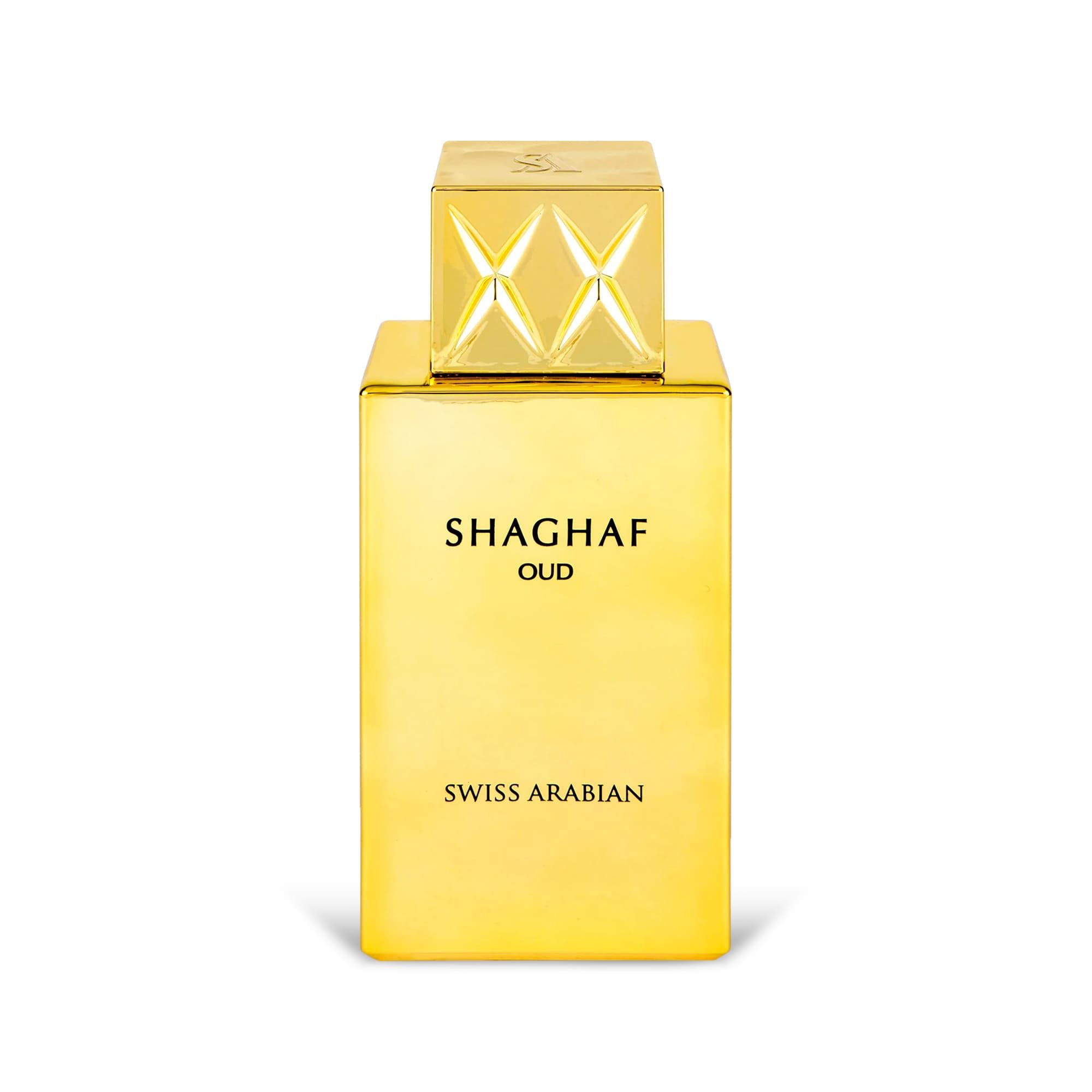 Swiss Arabian Shaghaf Oud EDP 75ml – Unisex Saffron, Oud & Praline Vanilla Fragrance | Long‑Lasting Warm Oriental Scent