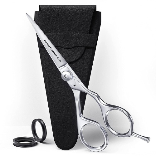 Factory Price Sliver Coated Salon Flat Fully Stainless Steel Hair Cutter Best Barber Sharps & Shears Scissors