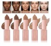 Face Makeup Long Lasting Smooth Texture Cream Bronzer Stick Matte Blendable Triangle Contour