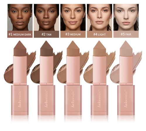 Face Makeup Long Lasting Smooth Texture Cream Bronzer Stick Matte Blendable Triangle Contour