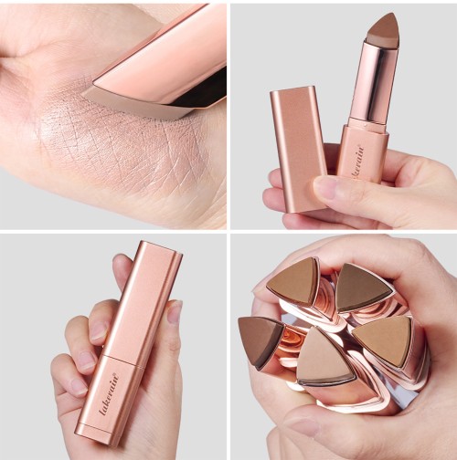 Face Makeup Long Lasting Smooth Texture Cream Bronzer Stick Matte Blendable Triangle Contour