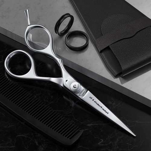 Factory Price Sliver Coated Salon Flat Fully Stainless Steel Hair Cutter Best Barber Sharps & Shears Scissors