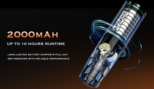 Bronc GHOST SMP Wireless Tattoo Gun Professional 4.0MM Pen Stroke Stainless Steel Brushless Motor 2000mAh Battery Permanent