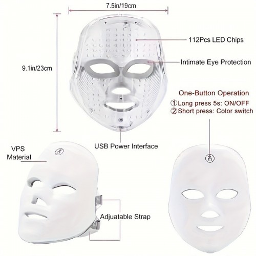 LED Colorful Light Touch Mask Beauty Instrument