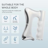 Electric Heating Fascia Knife Massager LCD Vibration Muscle Relaxation Warm Body Lifting Blade Comb Massage Tool