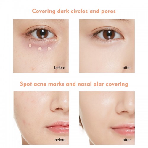 OEM Custom Own Brand Concealer with Brush Cover Freckle and Dark Ring Removal Shading Cream