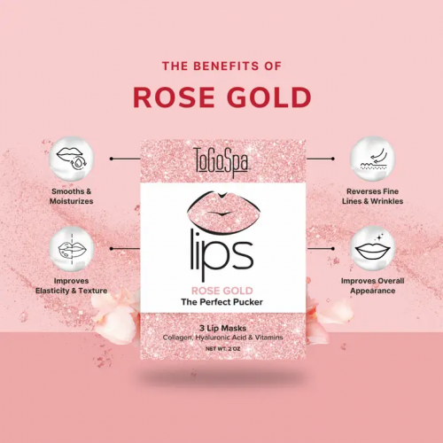 Rose Gold LIPS by ToGoSpa – The Perfect Pucker Lip Mask