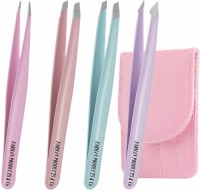 Tweezers Set - 4 Pack Stainless Steel Eyebrow Tweezers Kit for Women-for Facial Hair and Ingrown Hair Removal Beauty Tools