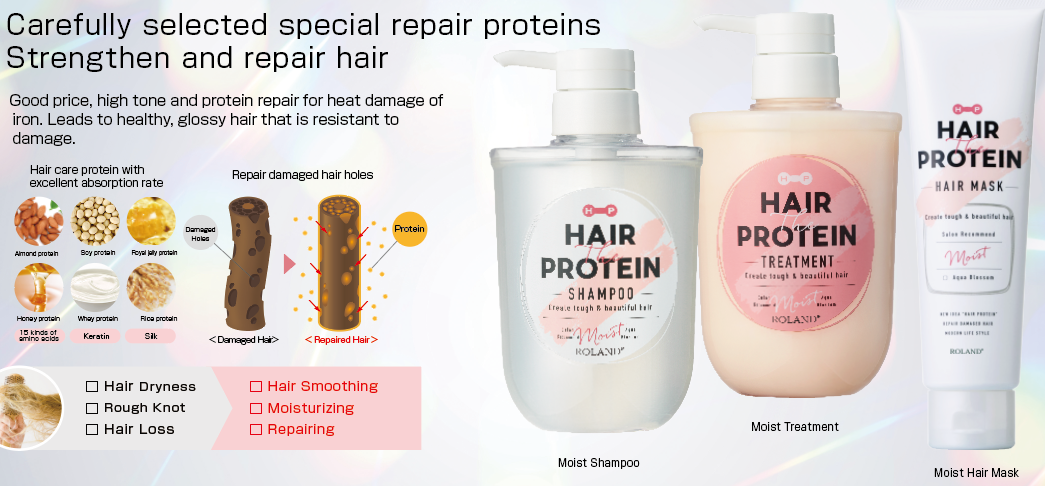Hair the Protein Shampoo and Conditioner, Hair emulsion and mist
