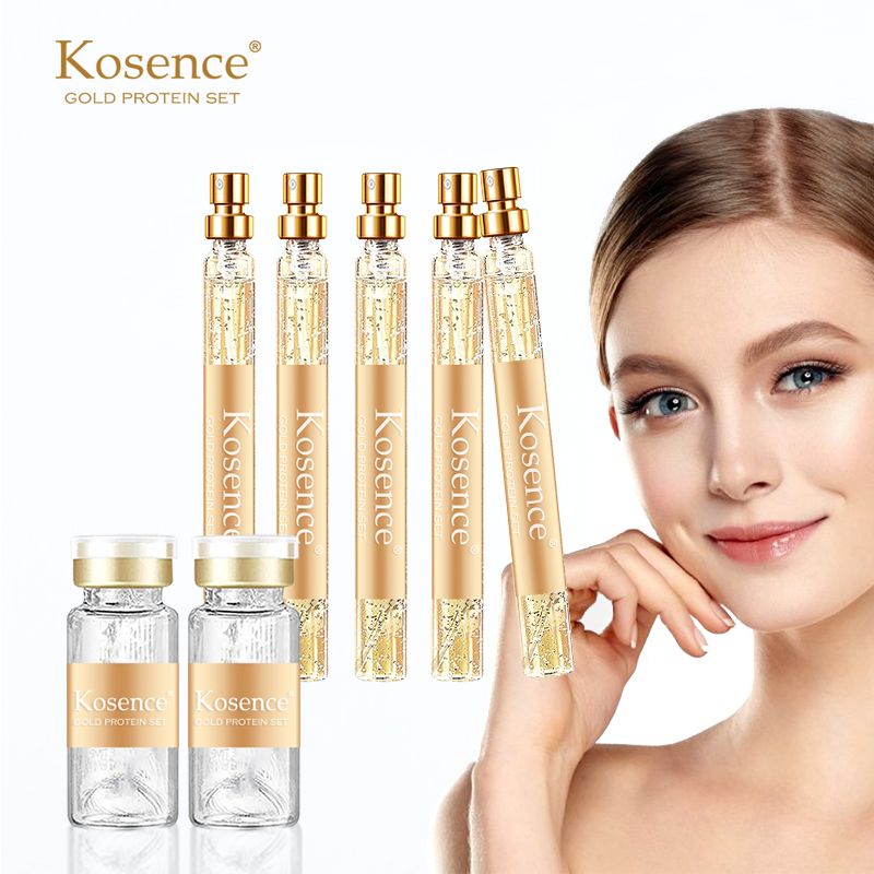 Kosence Remove Wrinkles Serum Set Protein Gold Peptide Line Face Thread for Skin Care