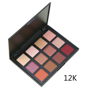 12 Color Pigmented Custom Eye shadow Palette Long Lasting Waterproof Private Label Eyeshadow Palette Makeup