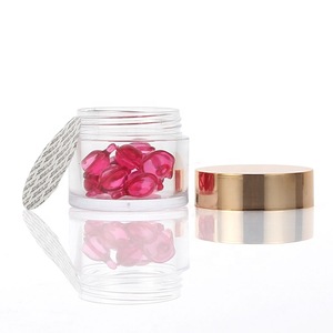 1oz 2oz PS Custom Cosmetic Small Empty Cream Container Plastic Cosmetic Jar for  Cream Cosmetic Container and Packaging