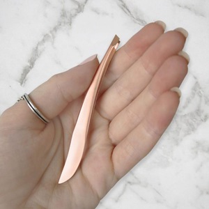 2017 Latest Rose Gold plasma Eyebrow Tweezers Rose Gold Manicure Tweezers Rose Gold Eyebrow