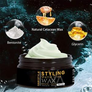 2020 new arrival 3.5 oz natural pliable greasy matte clays hair styling wax colour men