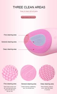 4 Style USB Electric sonic facial cleansing brush IPX7 Grade Waterproof Silicone spin facial brush