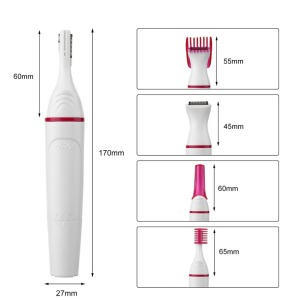 5 in 1 Multifunctional Women Electric Eyebrow Trimmer Nose Trimmer Facial Hair Removal Razor Body Shaver Depilator Hair Remover