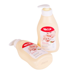 500ml softening and moisturizing baby wash shampoo and bath combo infant body wash