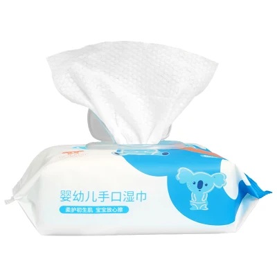 80PCS Non Woven Fabric Baby Wipes Disposable Soft Water Baby Wipes
