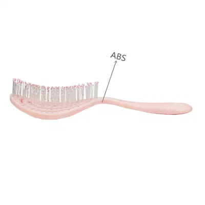 ABS Round Head Wet and Dry Curved Vent Paddle Detangle Hair Brush