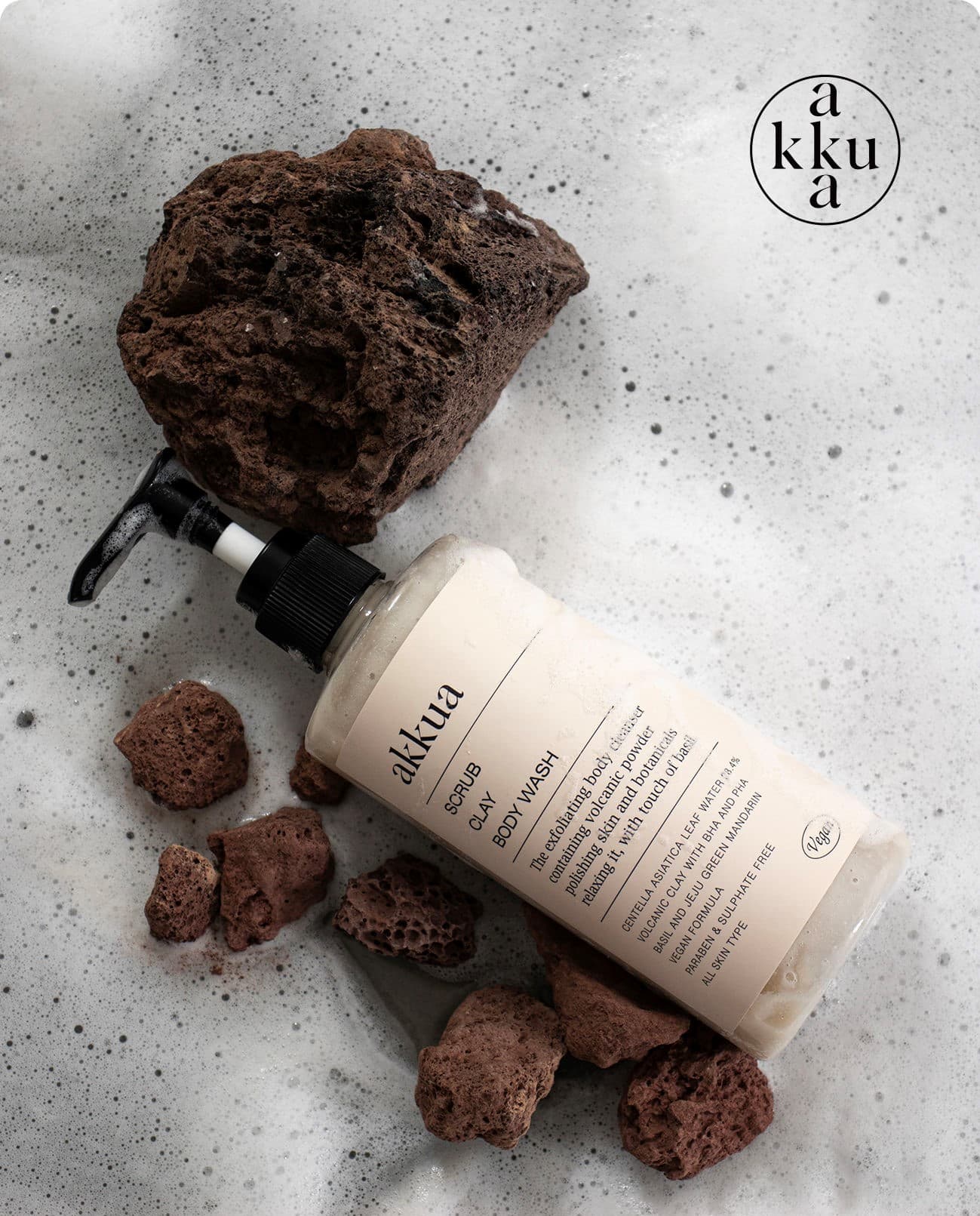 AKKUA Scrub Clay Body Wash 290mL