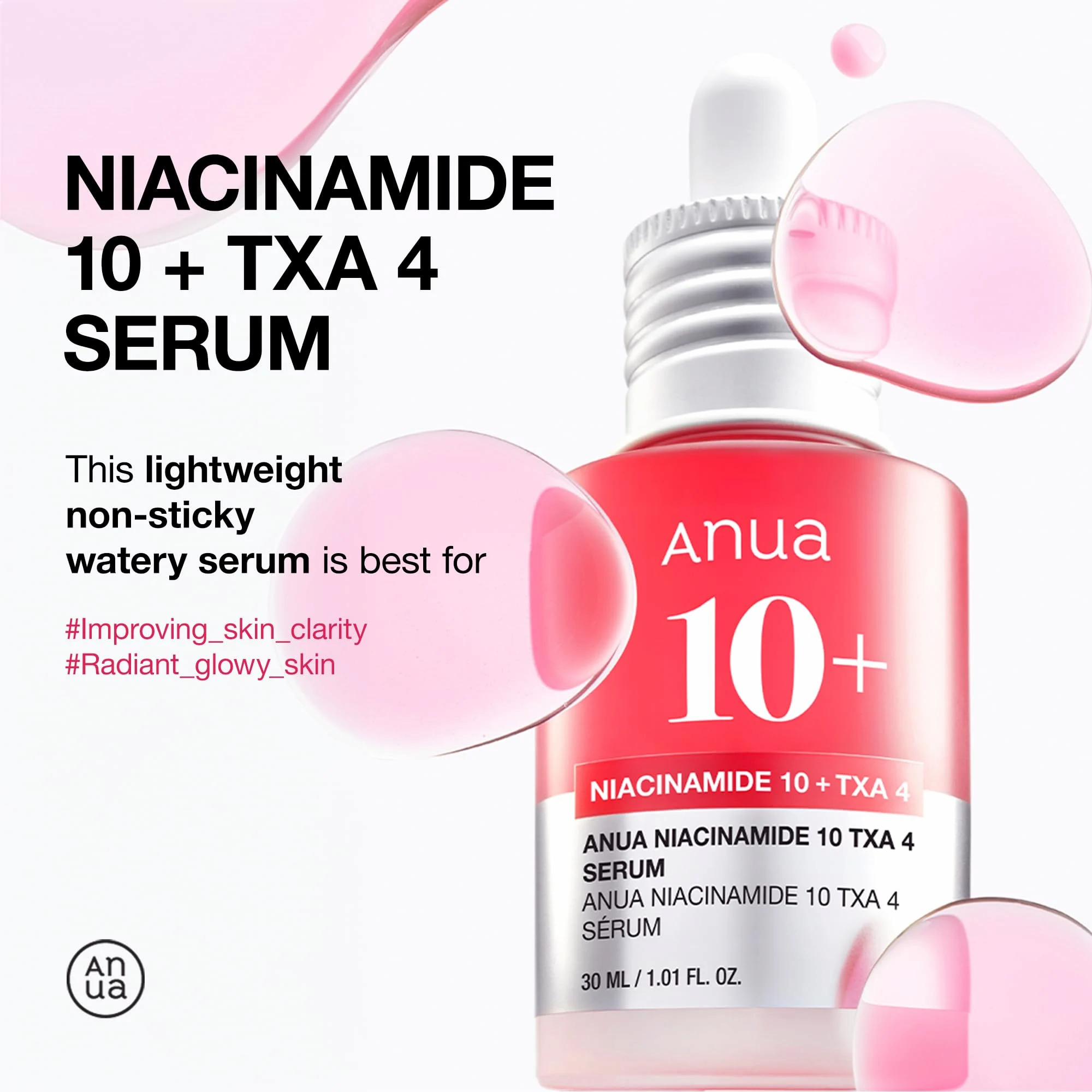 Anua Niacinamide 10 % + TXA 4 % Serum 30ML