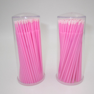 disposable pink micro applicator brush for false eyelashes