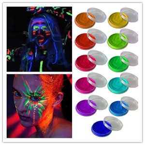 Easy Wash Acrylic Resin Body Art Painting Neon Face Paint Football Soccer Fans Face Body Paint