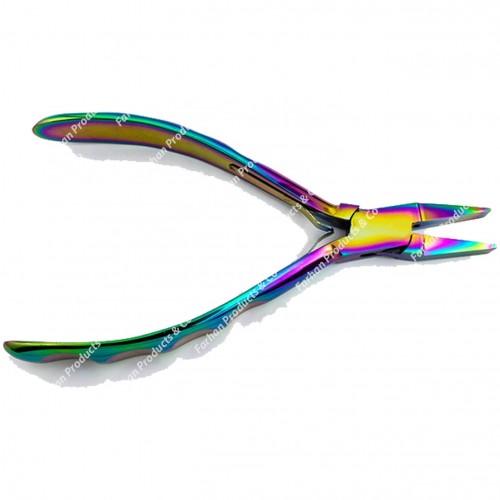 Flat-Nose Pliers, Rainbow Titanium, Chroma Series, Jewelry Making Supplies