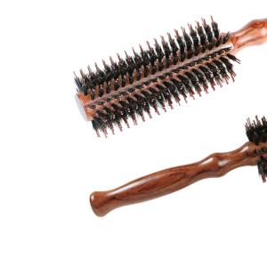 Heat resistant boar bristle brushes wood hair brush