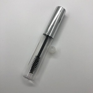 Hot selling empty clear 10ml mascara tube with gold white black cap