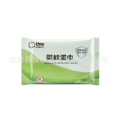 Hot Selling Nonwoven Mosquito Repelling Wet Wipes