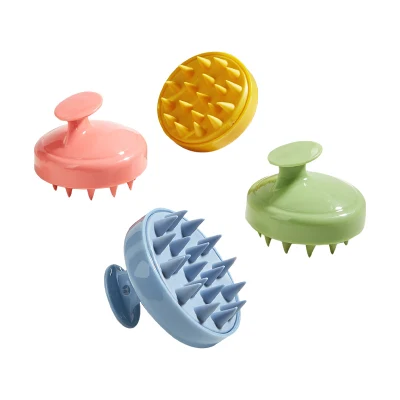 Massage Brush Head Cleaning Silicone Shampoo Brush Massage Comb