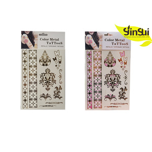 meta Color Change in The Sun waterproof body art painting temporary wholesale tattoo stickers