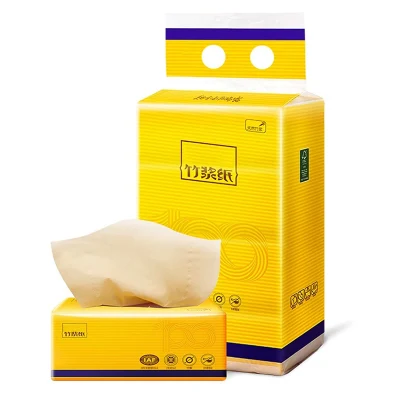OEM Custom Logo Packaging 100% Bamboo Pulp Facial Tissue Paper Manufacturer