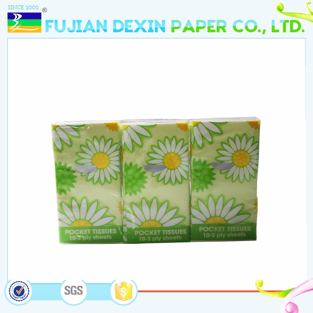 OEM Factory Soft Pocket Tissue Packs Household Facial Tissue Papers