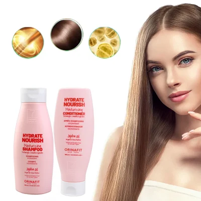 Orinafit China Manufacturer Organic Jojoba Oil Argan Shea Butter Hair Shampoo Conditioner Mask Shine Hair-Loss Prevention