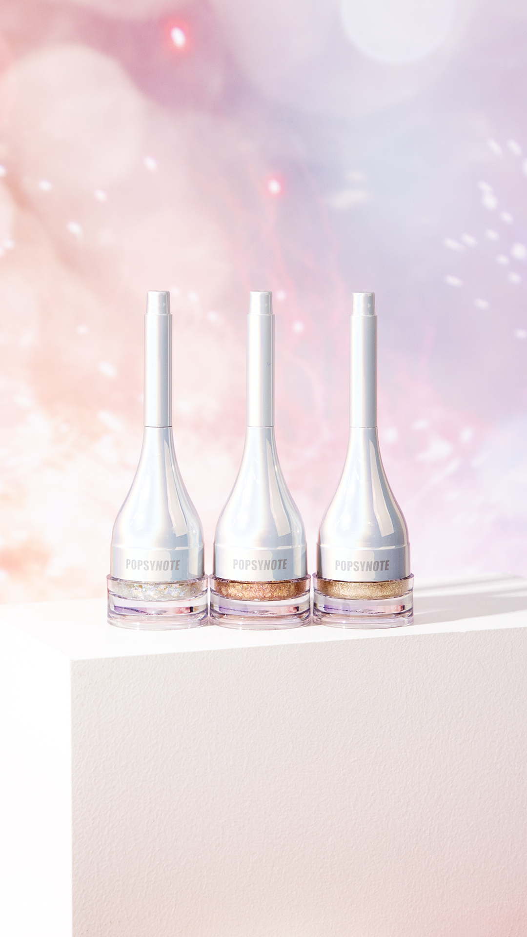 POPSYNOTE Shine Lasting Eye Glitter Gel, Strong Waterproof, 3 Colors