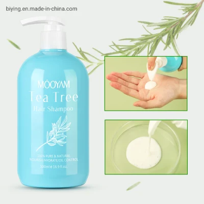 Private Label Hair Care Shampoo Conditioner Kit Anti Dandruff Organic Hydrate Nourish Coconut Oil Tea Tree Hair Shampoo and Conditioner Set