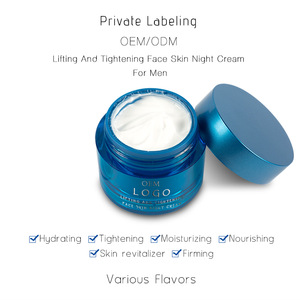 Private Label Organic Lifting And Tightening Face Skin Night Cream For Men