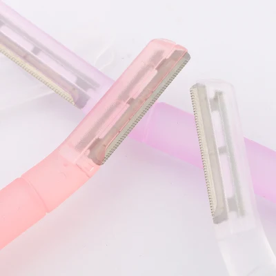 Private Label Pink Eyebrow Razors for Women Precision Eyebrow Trimmer