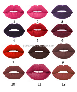 Private label wholesale mouth container long lasting lipgloss waterproof lip liner matte Cosmetics lipstick kit