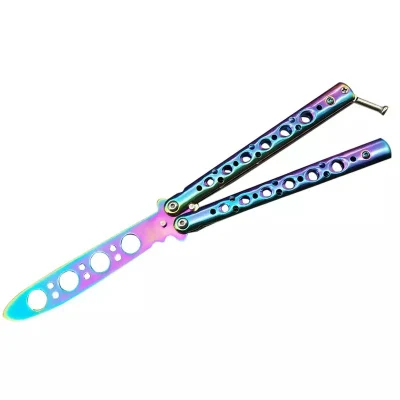 Private Logo Stainless Steel New Foldable Butterfly Comb Butterfly Comb Knife Self Defense