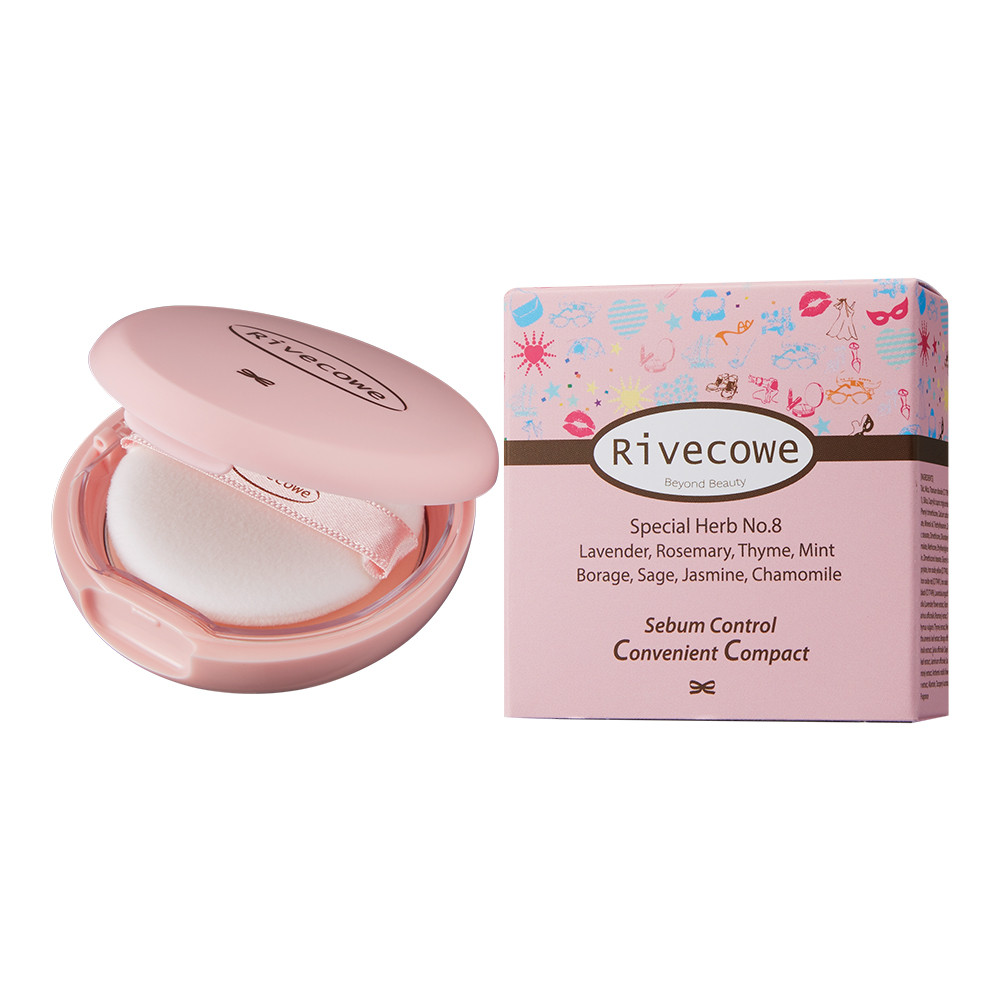 Rivecowe CC Pact (Sebum Control Convenient Compact) 8g