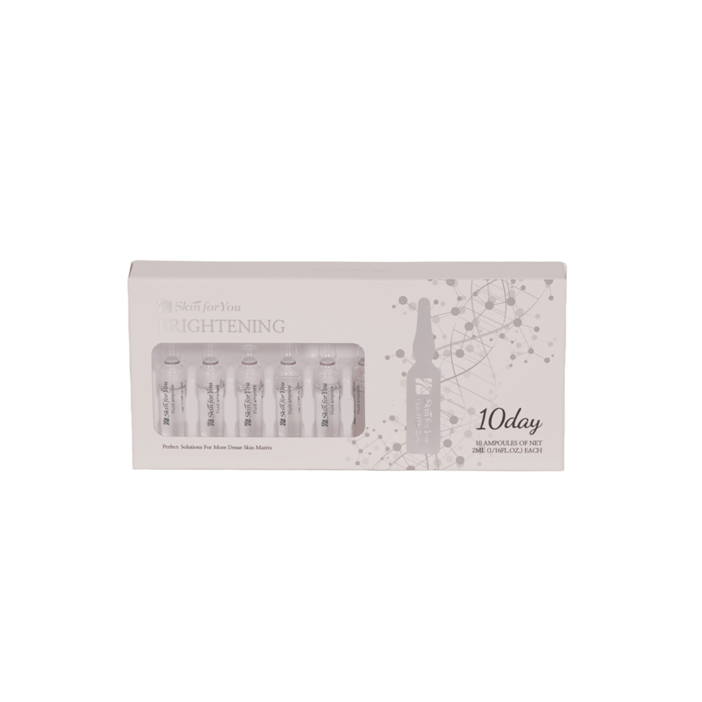 Skin For You Brightening Fluid Ampoule 2ml X 10EA - Brightening Ampoule for Even Skin Tone
