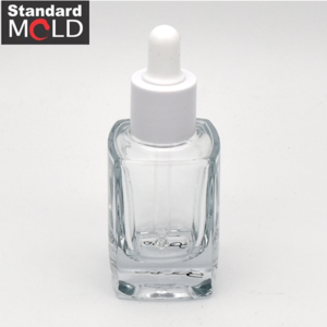 Square type Glass Dropper Bottle 30ml for essential oil