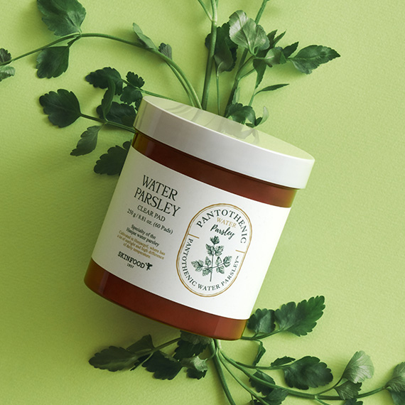 [THE SKIN FOOD] Pantothenic Water Parsley clear Pad (250g, 60 sheets)