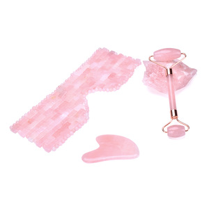 Travel rose quartz cooling eye mask for airplane sleeping diminish puffiness and bags